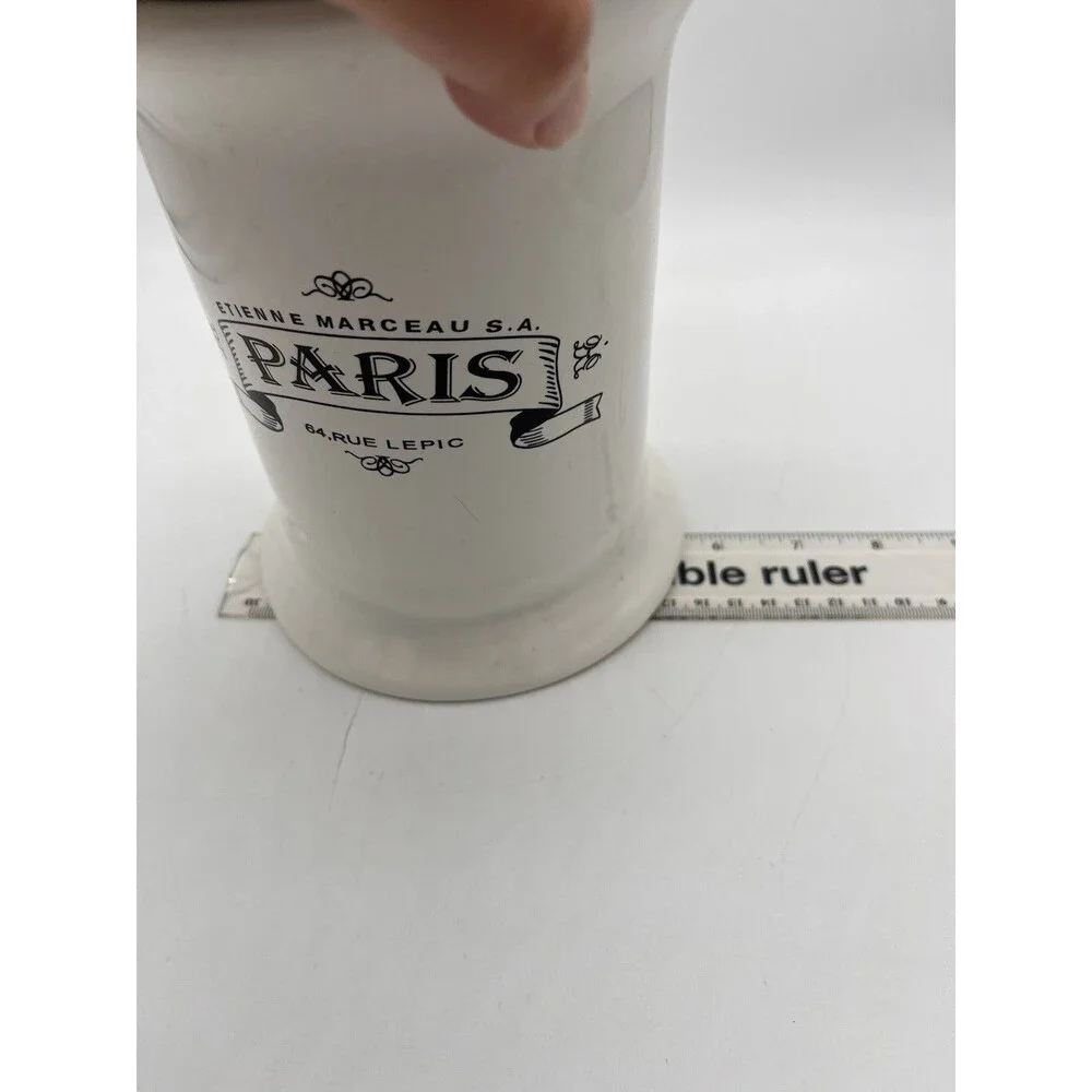Etienne Marceau Paris 64 Rue Lepic Canister With Lid Designpac Black